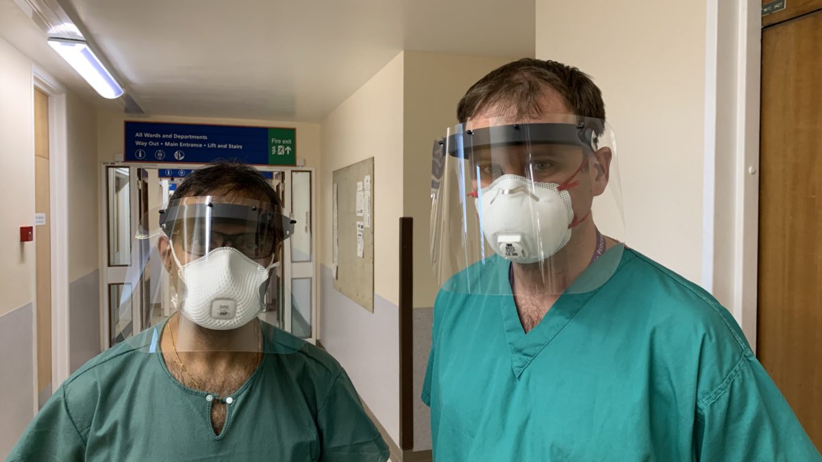 NHS staff wearing PPE