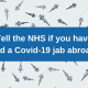 Tell the NHS if you have had a vaccine abroad