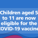 5-11s are eligible for a covid vaccine